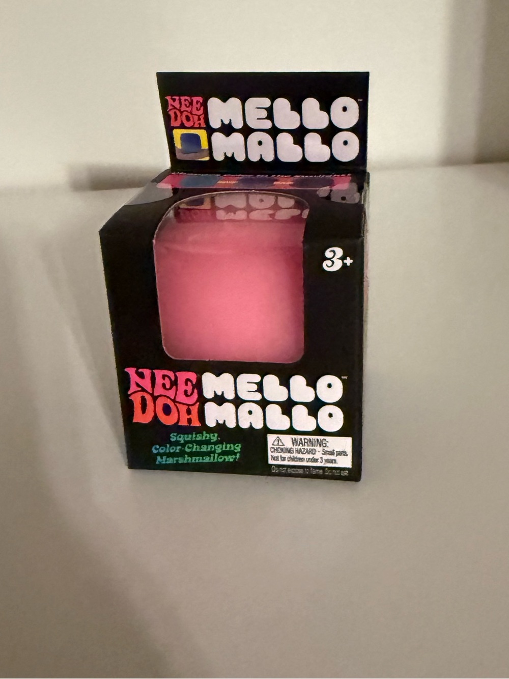 Needoh Pink Mello Mallo Squishy Marshmallow Toy